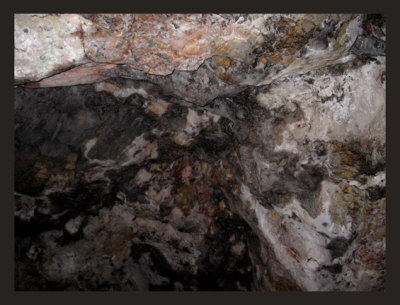 Surface of the cave inside the grotto